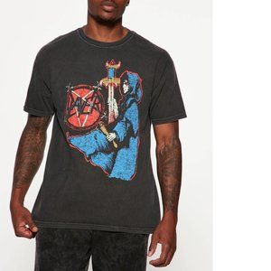 Slayer Show Me Mercy Logo thrash metal rock Mineral Wash Official T-Shirt XL NWT